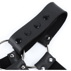 Generique Harnais en néoprène Cross Body Zip Noir